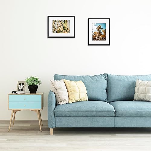 Vista 287 de Frametory, Portarretratos negro de 16 x 20 pulgadas, para fotos de 11 x 14 pulgadas con paspartú, molduras anchas (16 x 20 pulgadas, negro)