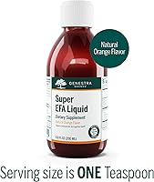 Vista 3 de Genestra Brands Super EFA Liquid Apoya la salud cardiovascular y el desarrollo del cerebro, los ojos y los nervios en los niños* 6.8 onzas