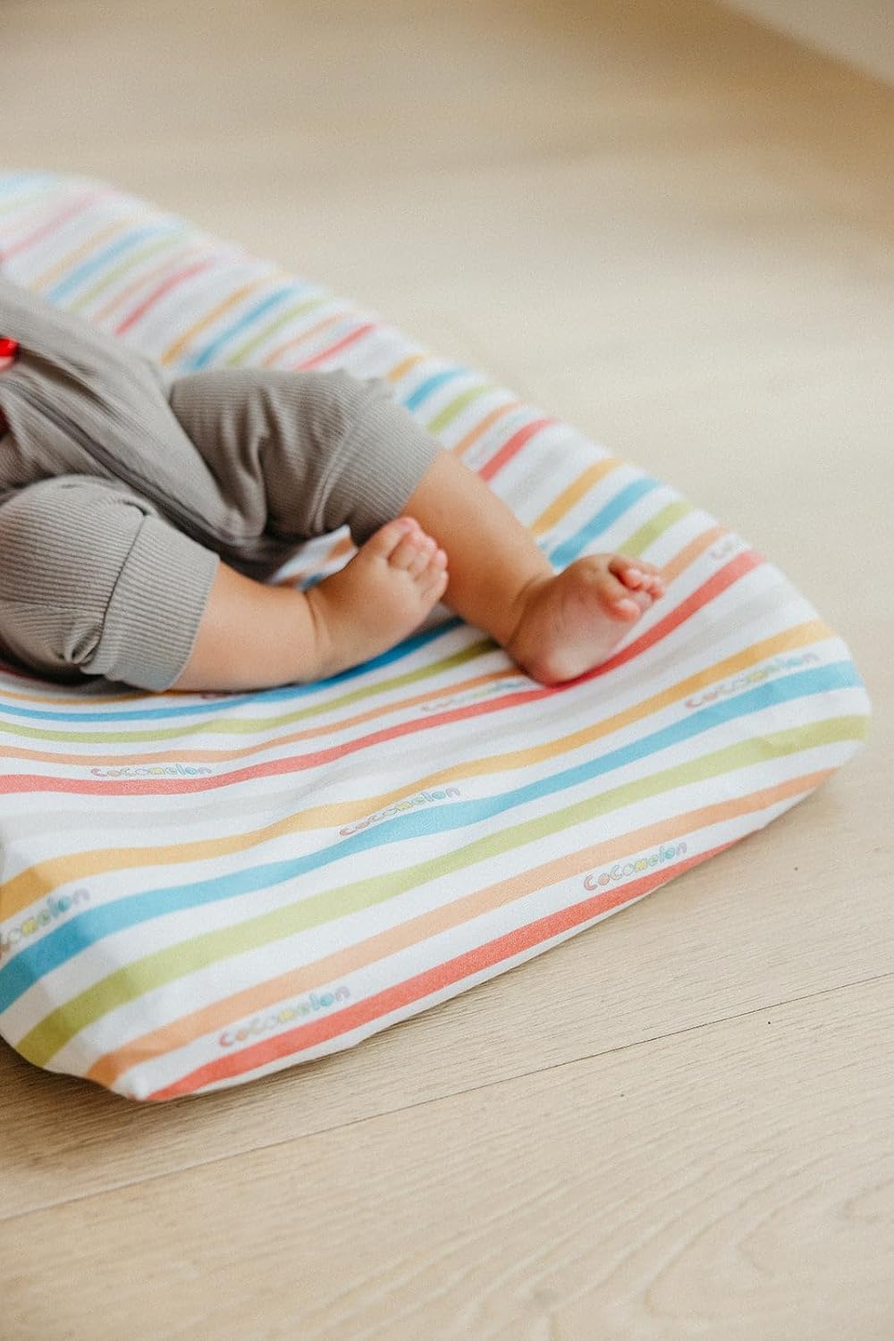 Copper Pearl Premium Diaper Changing Pad Cover 'CoComelon Stripe'
