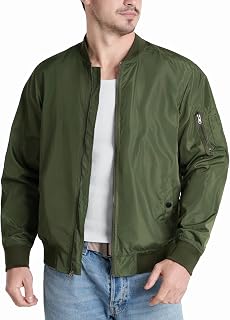 Men's Bomber Jacket Lightweight Water Resistant
