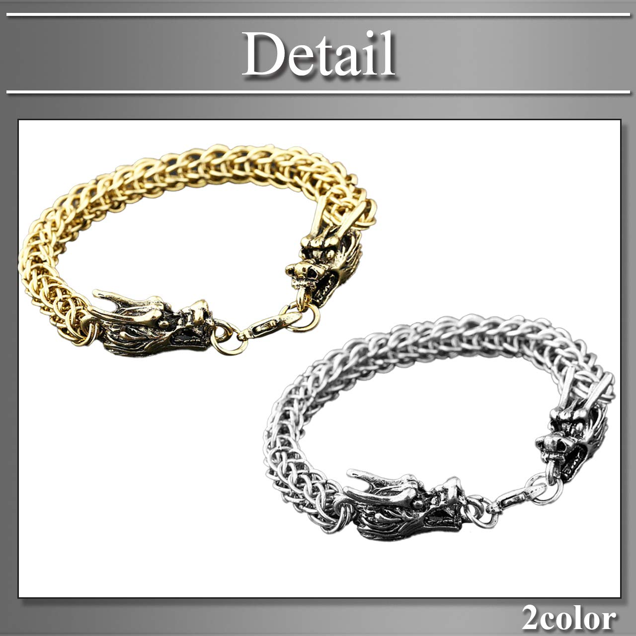 Amazon.co.jp: [バズ セレクション] メンズ ブレスレット 龍
