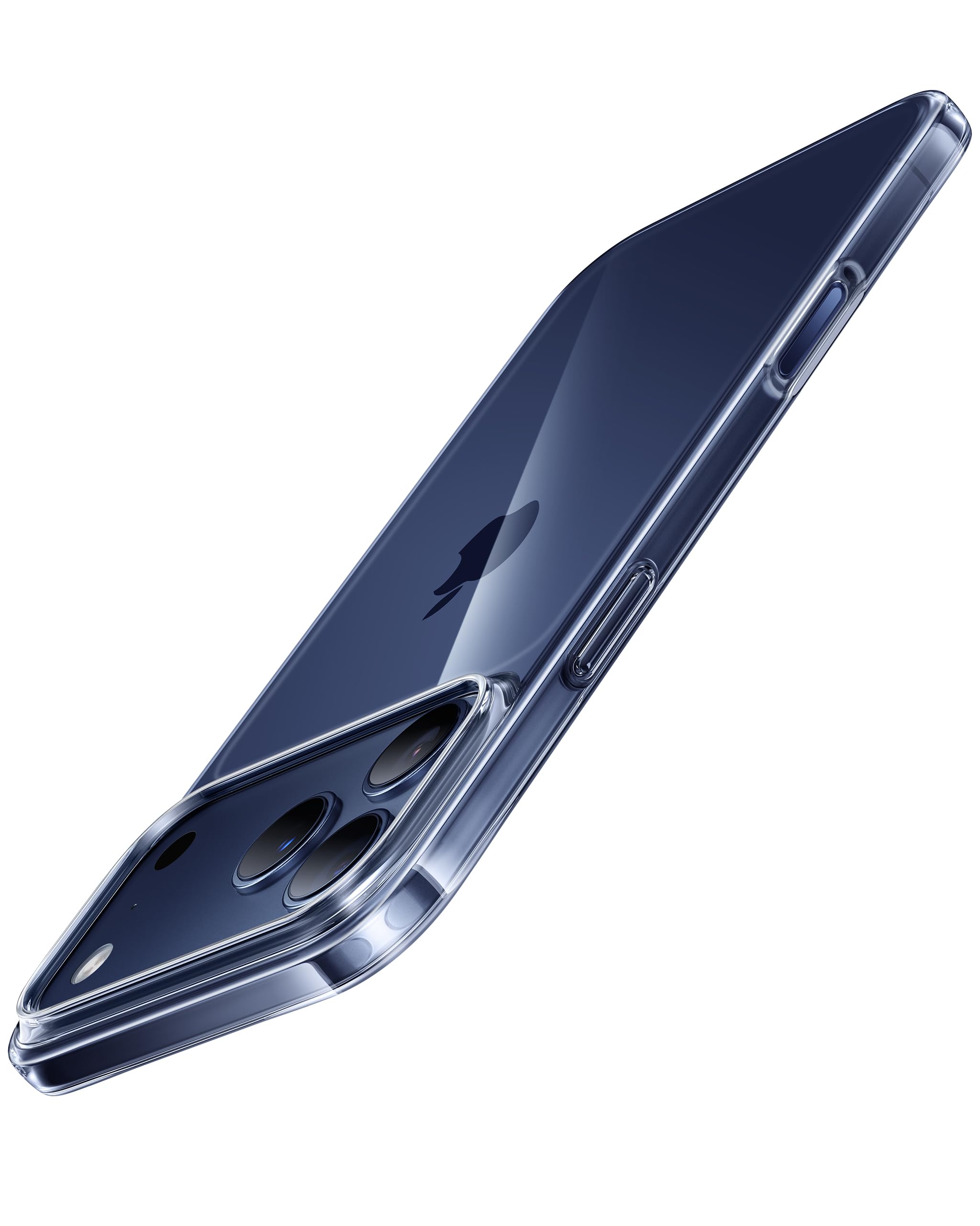 TORRAS Ultra Dünn 0,09cm für iPhone 17 Pro Hülle Transparente Design erhöhter Kamerakante Seidiges Griffgefüh [wie beim Original] Handyhülle für iPhone 17 Pro Case Schutzhülle Slim Durchsichtig