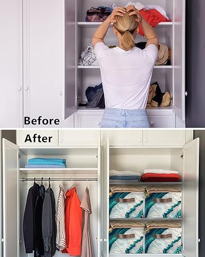 Miniatura 3 de Teal Turquoise Agate Storage Basket for Organizing Shelves, Collapsible Storage Bins Boxes with Handle, Modern Marble Geometric Abstract Art Canvas