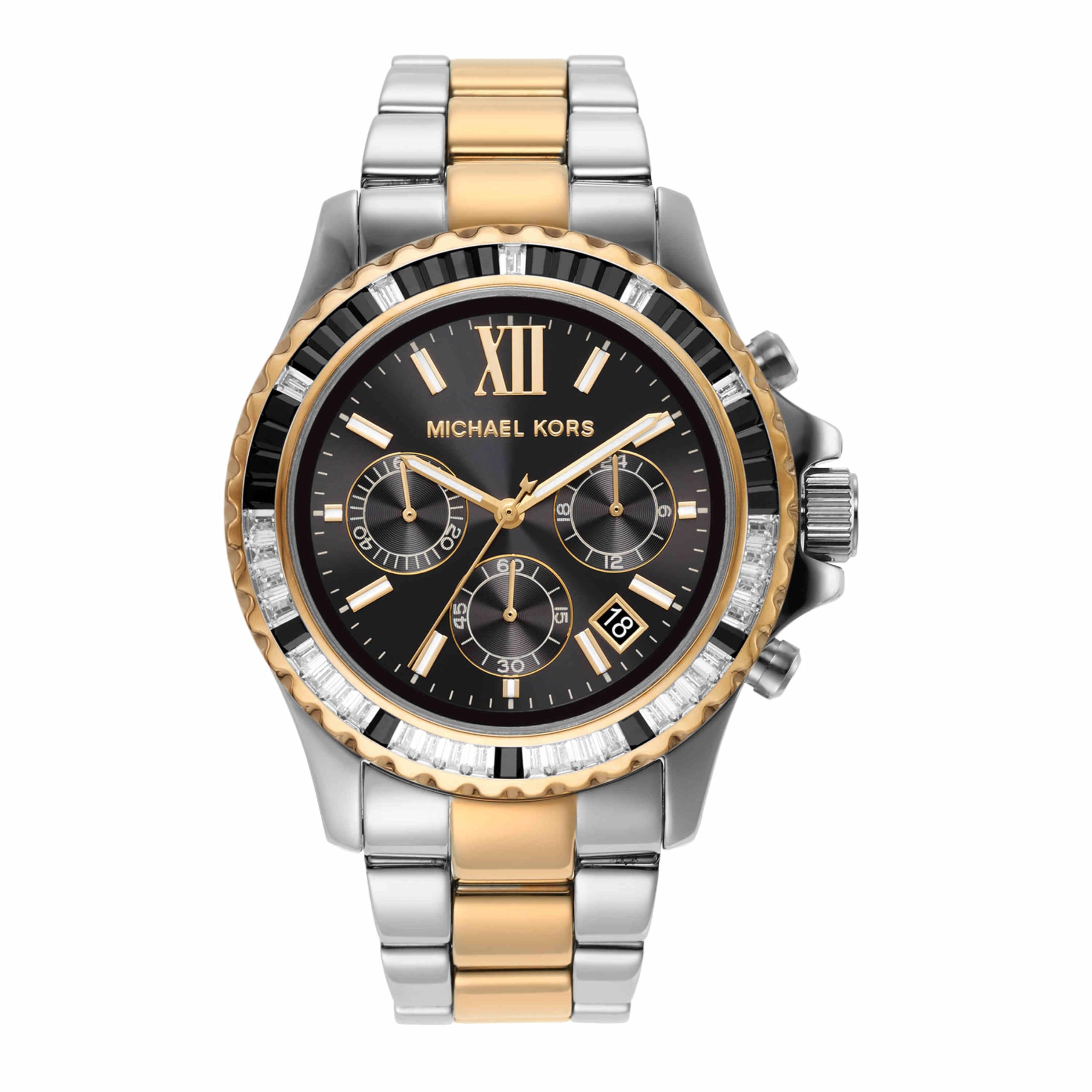 Michael Kors Watches Women's Everest Quartz Watch with Stainless Steel Strap, Two-Tone, 22 (Model: MK7209)