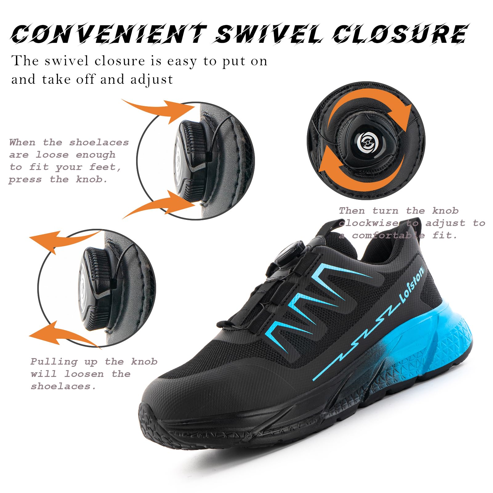 Sicherheitsschuhe Damen Leicht Arbeitsschuhe mit Stahlkappe Stahlkappenschuhe Arbeitsschutzschuhe Arbeit rutschfest Atmungsaktiv Hellblau K06 Gr.37