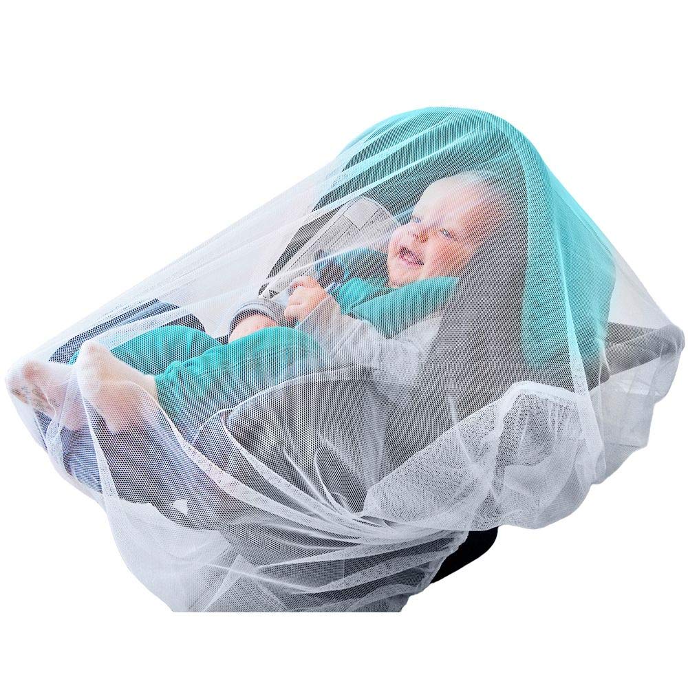 MOUSTIQUAIRE BÉBÉ pour la Poussette, Le Siège de Voiture et Le Berceau – Premium Protection d’Enfant Contre Les Insectes pour Landau, Le Porte-Bébé et Le Pack N Play