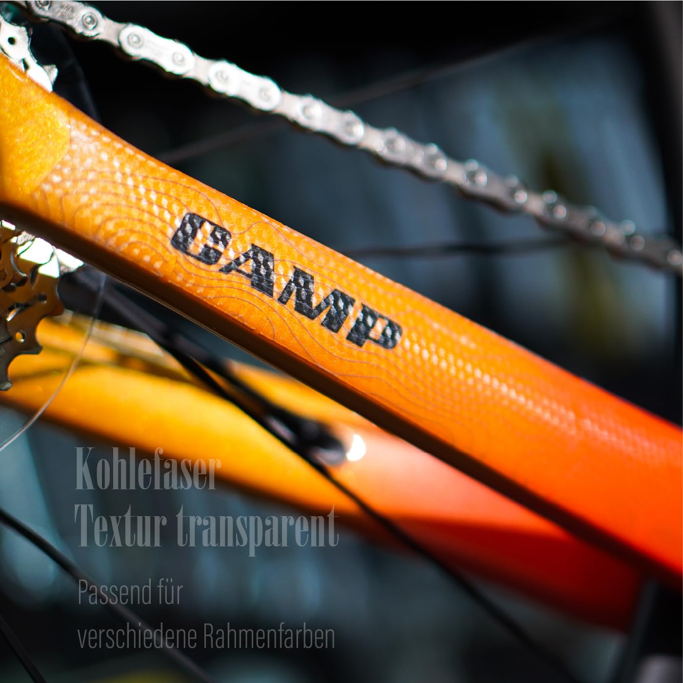 Chooee Lot de 20 films de protection pour cadre de vélo de course/Gravel - Pour tube supérieur et inférieur, roue arrière et fourche inférieure - Noir et transparent