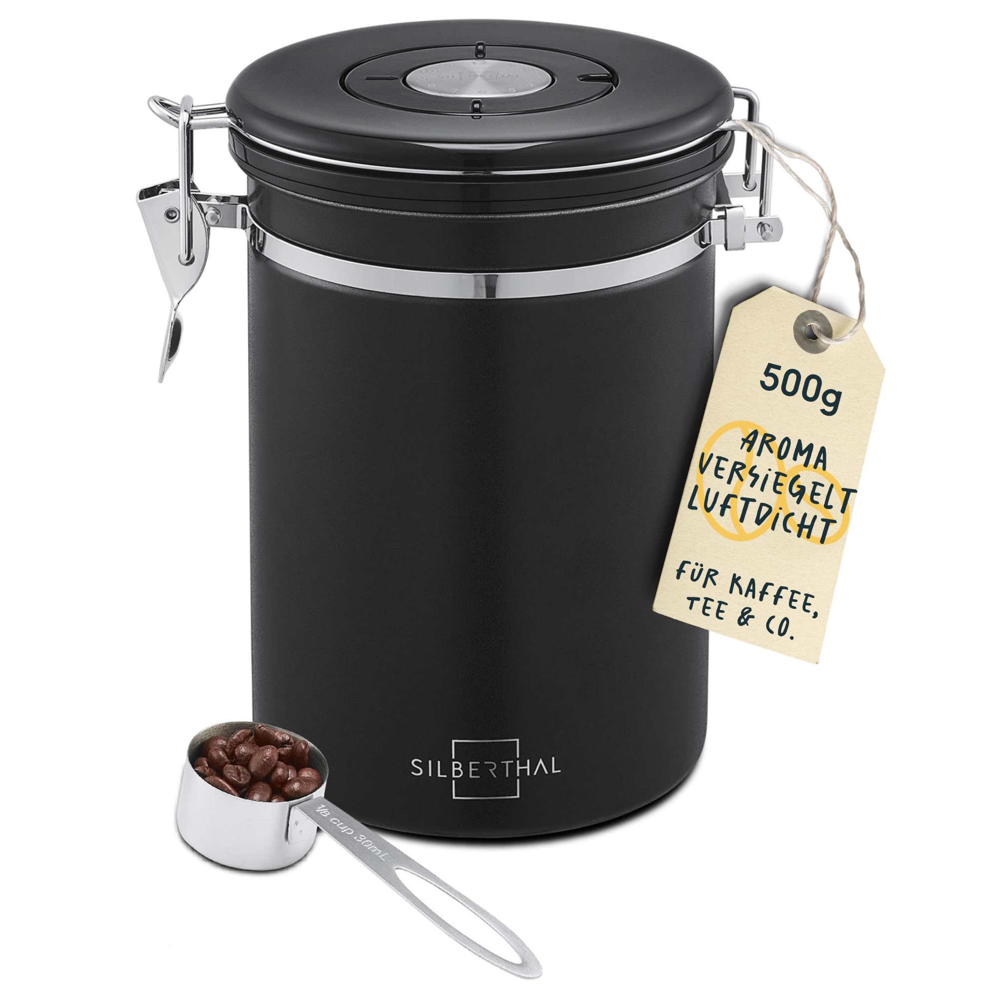 SILBERTHAL Kaffeedose luftdicht 500g