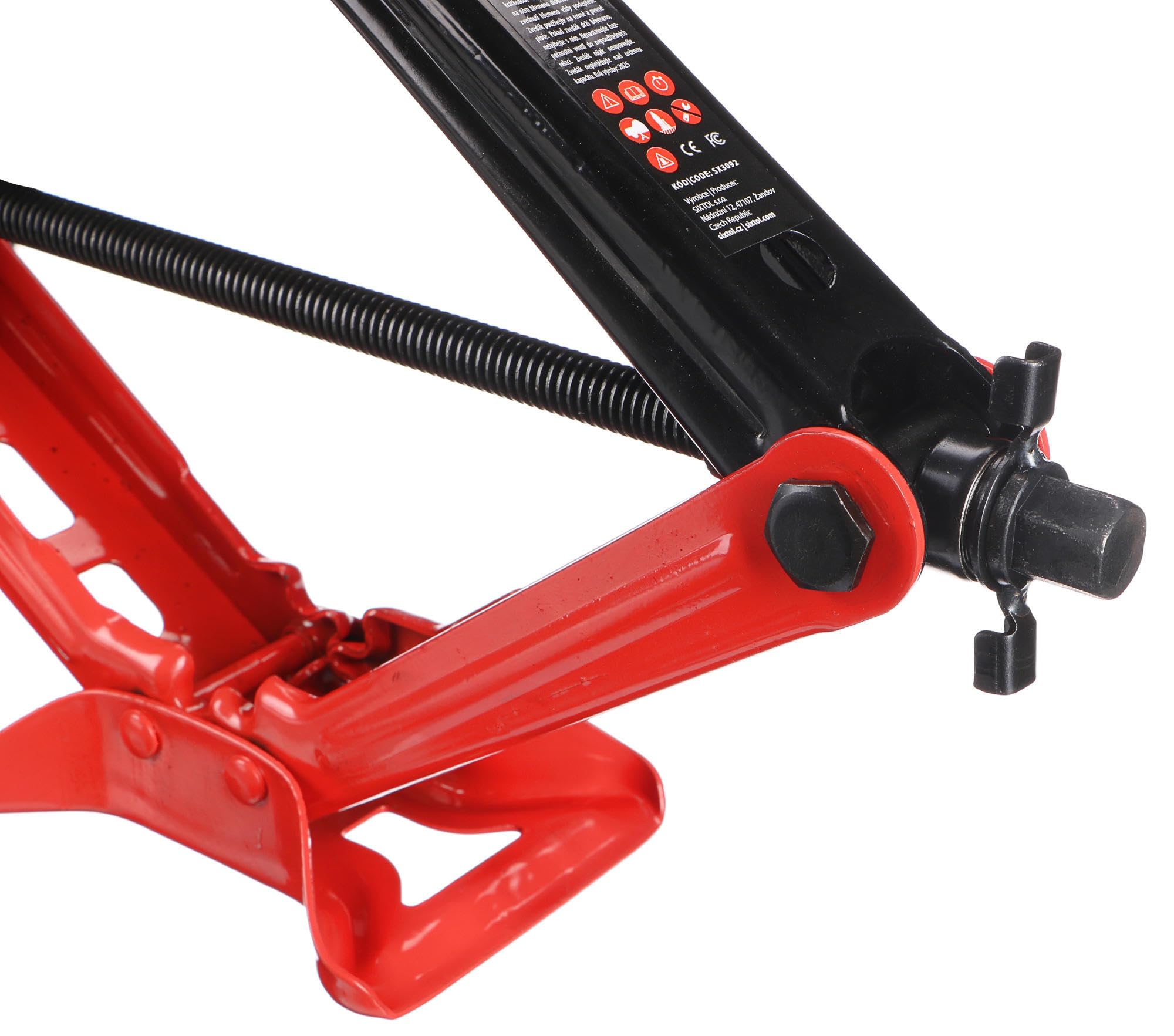 SIXTOL SX Scissor Jack Fork 2T | Gato de Tijera con trinquete | 100-417 mm