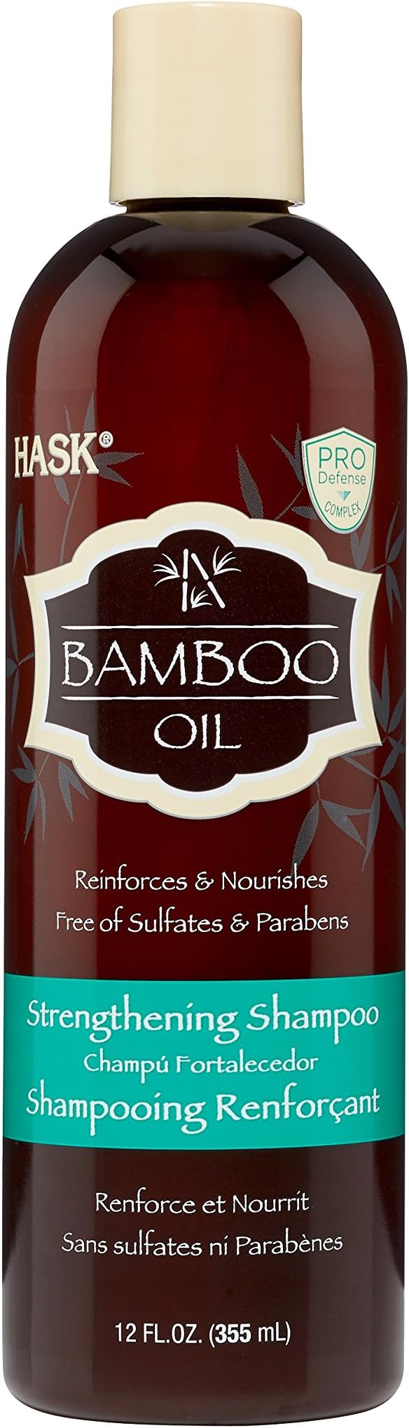 HASKBamboo Strengthening Shampoo, 12 Ounce
