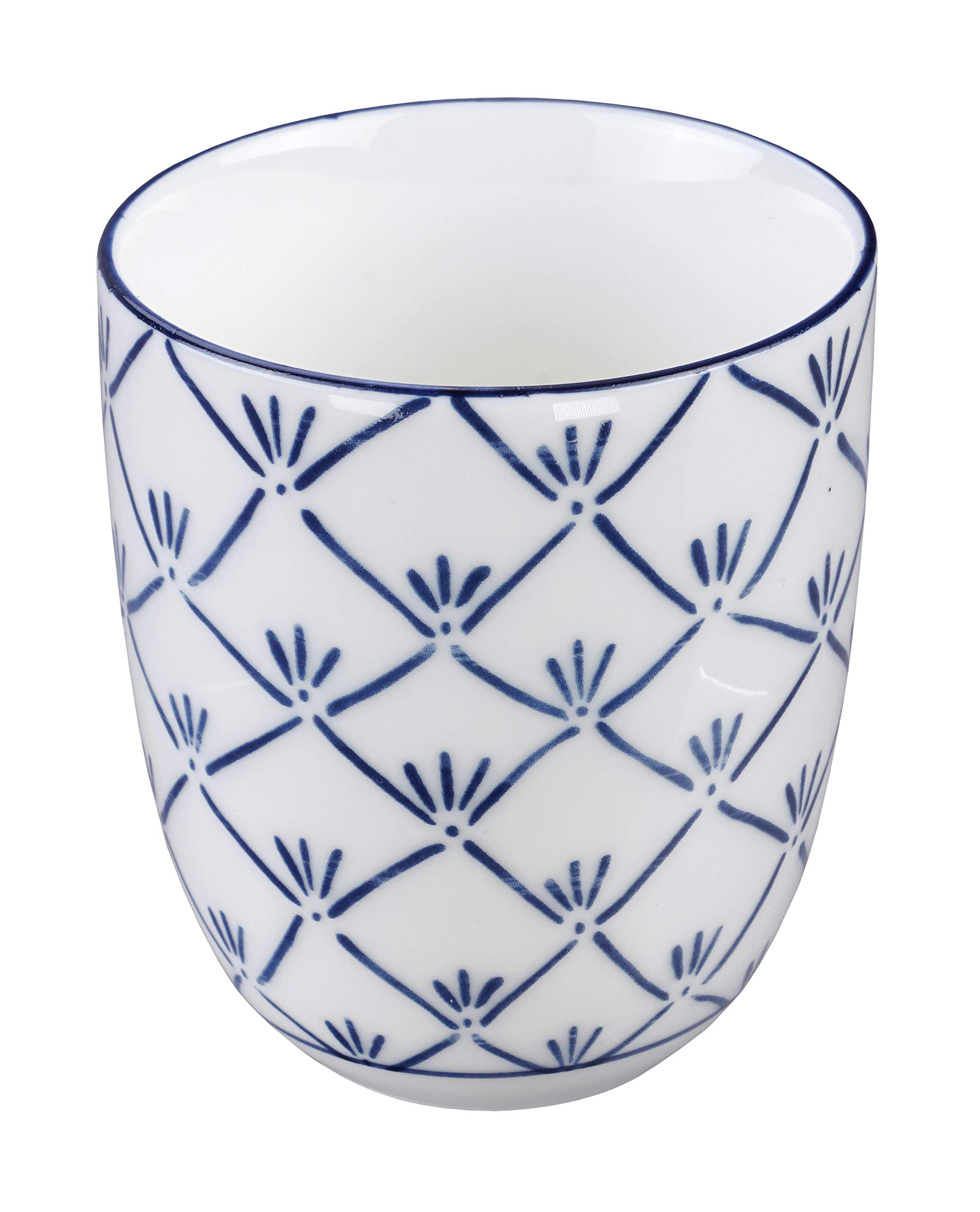 TOKYO design studio - 5-TLG. - Flora Japonica Tee-Set blau-weiß, 1x Tee-Kanne 1,25 l und 4X Tee-Tassen 170 ml, asiatisches Porzellan, Japanisches Blumen-Design, inkl. Geschenk-Verpackung