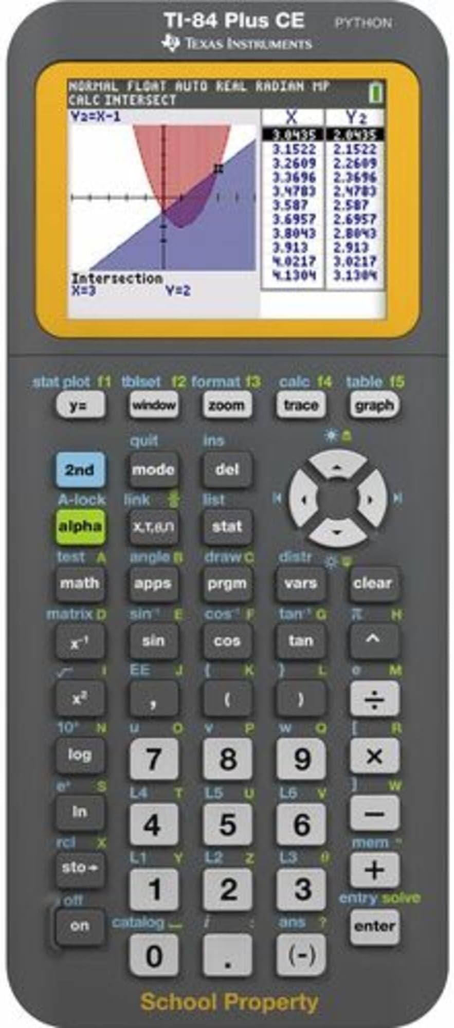 Texas Instruments TI-84 Plus CE with Python Graphing Calculator
