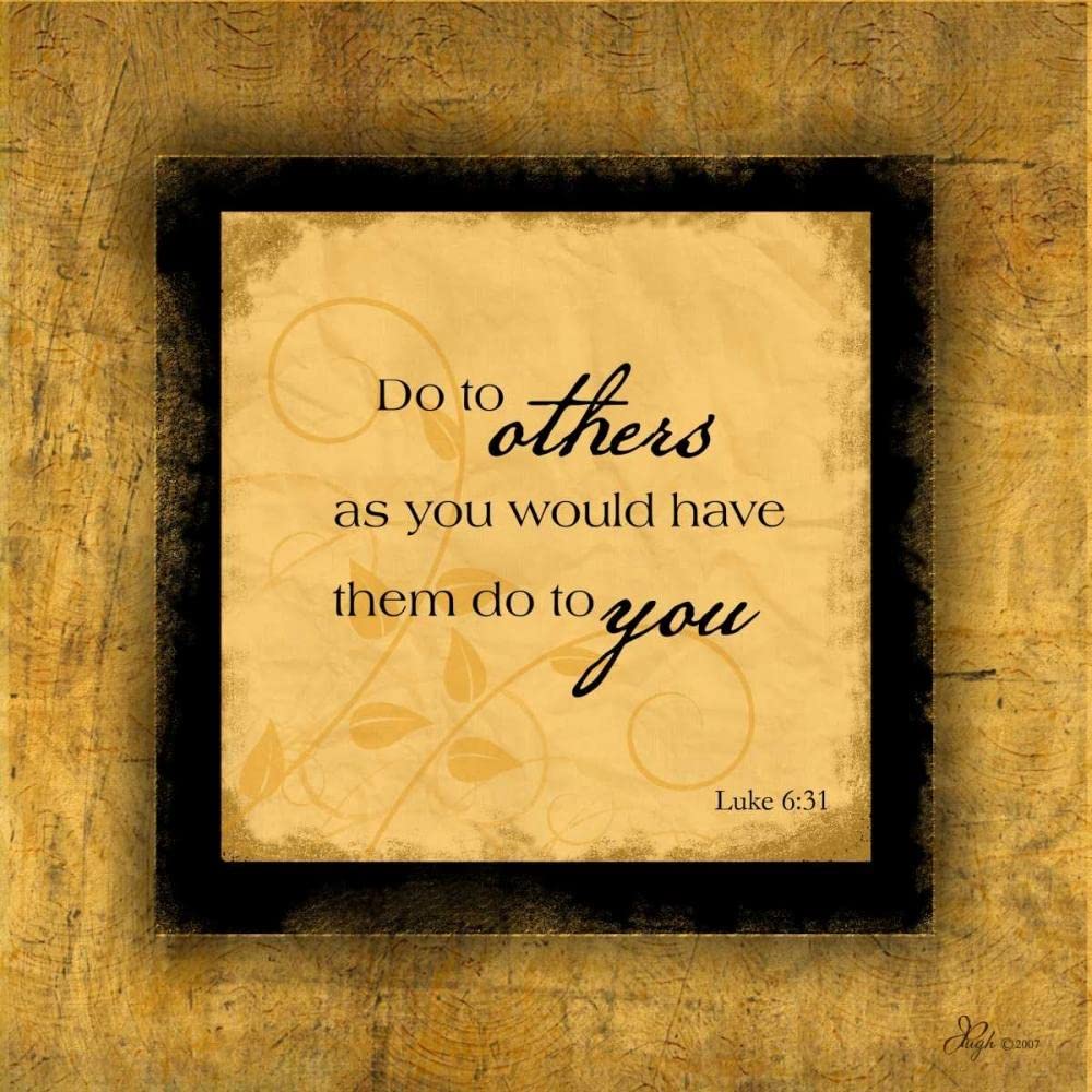 ArtDirect Golden Rule 8x8 UnFramed Art Print Poster Ready for Framing by Pugh, Jennifer