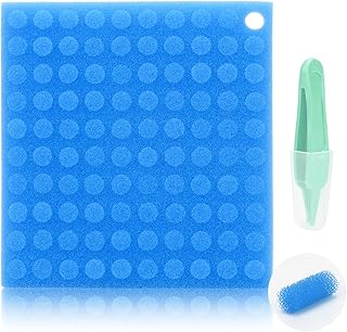 100-Pack of Premium Nasal Aspirator Hygiene Filters, Replacement for NoseFrida Nasal Aspirator Filters, BPA, Phthalate & Latex-Free with Nose Cleaning Tweezer