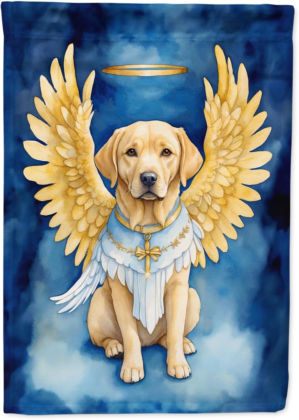 Caroline's Treasures DAC7028GF Yellow Chocolate Labrador Retriever My Angel Garden Flag Mailbox Flag Decorative Yard Flag Banner Outside Patio Artwork Yard Flower Beds, Garden Size, Multicolor