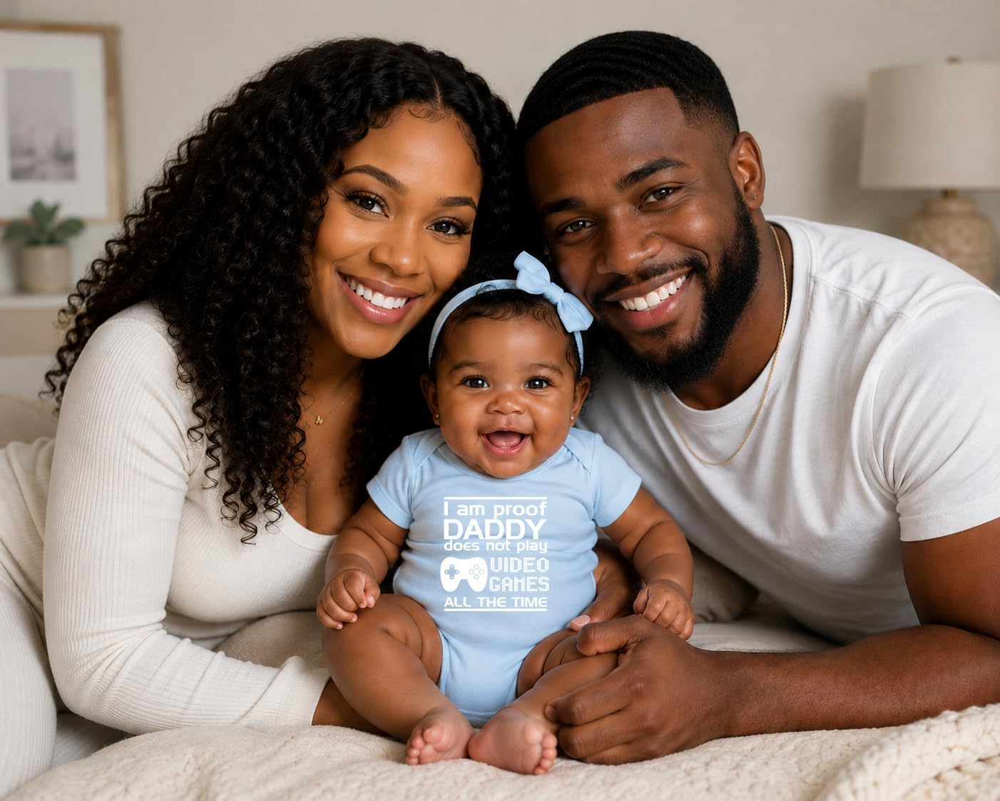 CBTwear Proof Daddy Does Not Play Video Games Baby Bodysuit