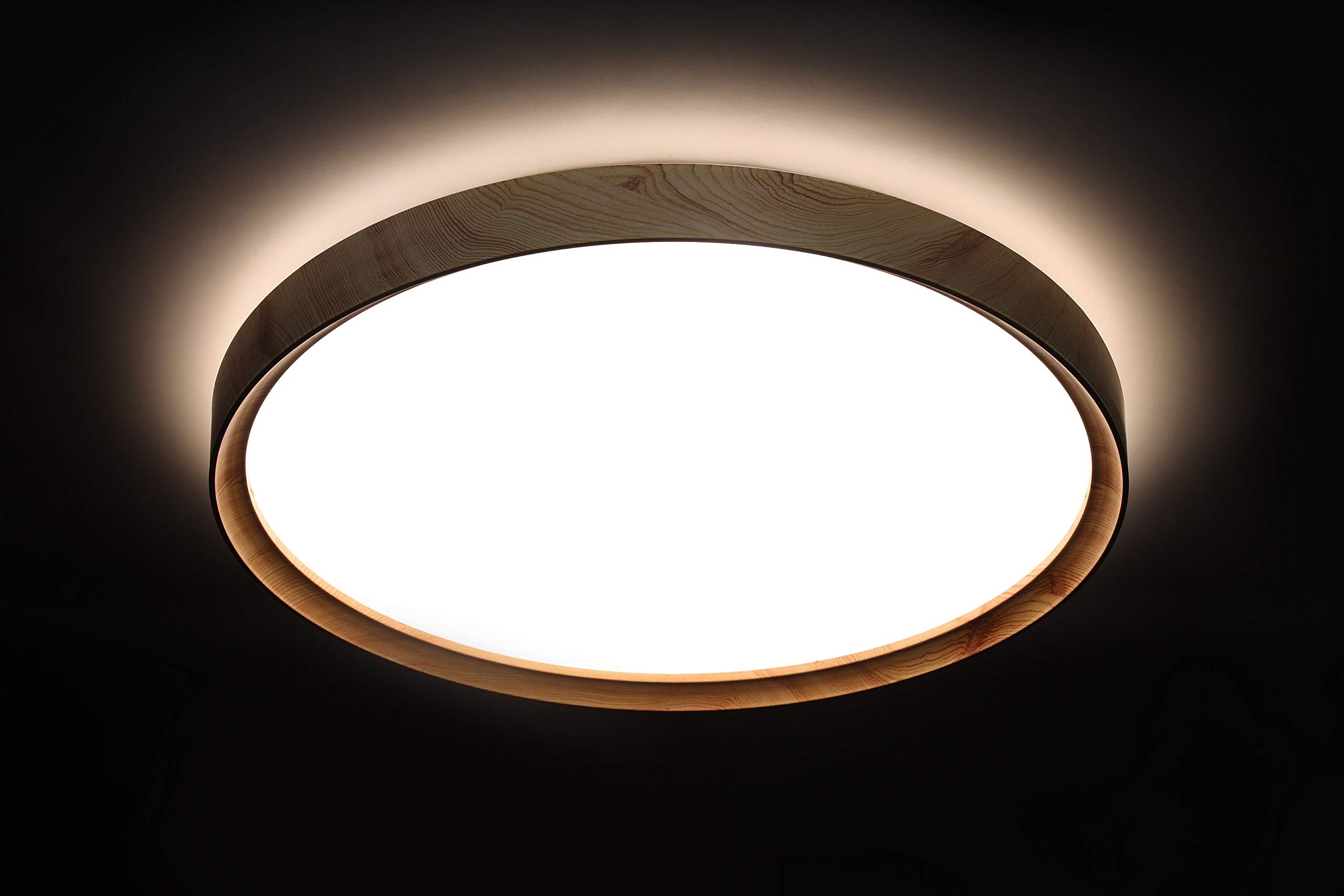 Fbright Led Plafón Led, Marrón