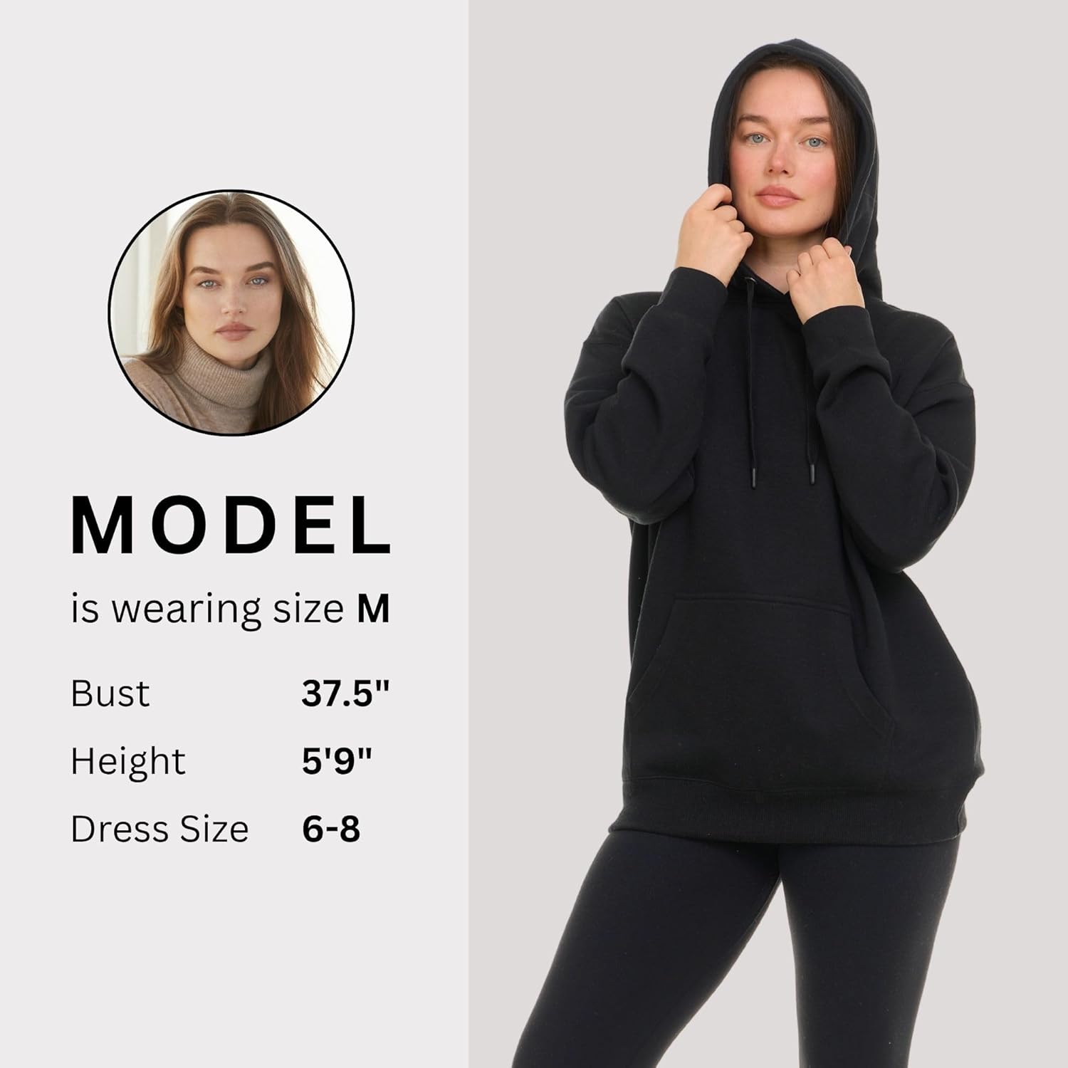 Hoodies for Women, Fleece Pullover Sweatshirt for Women, Oversized Sweatshirt - Image 3