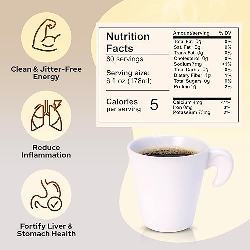 Miniatura 2 de La Republica - Café de hongos molidos, orgánico y de comercio justo arábica con 7 setas superalimentarias con cuerpos fructíferos, melena de león,