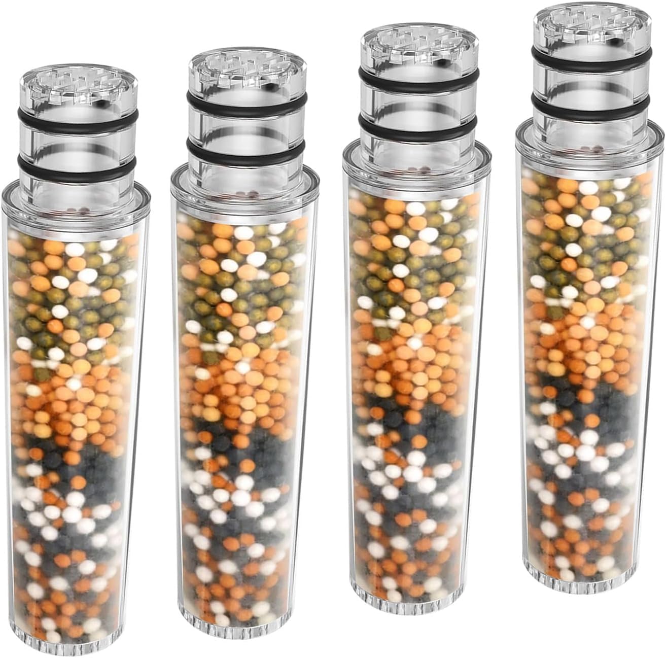 4 pack Water Replacement Filter for Shower Head,Compatible with SR SUN RISE Handheld Shower Head Cartridge,for Hard Water Remove Chlorine and Harmful Substances.