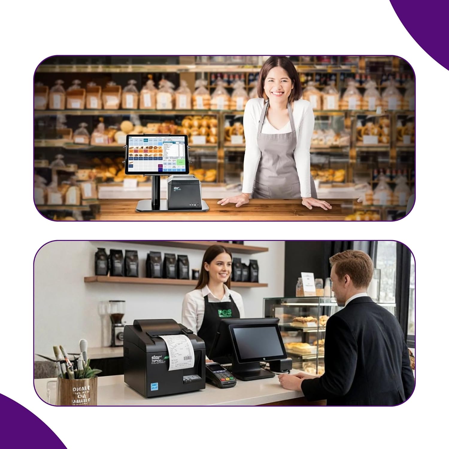 3 1/8 x 230 ft Thermal Paper Rolls for Star Micronics Printer - Compatible with Star Models TSP100iii, TSP 100, TSP 700 and TSP 2000-50 Rolls