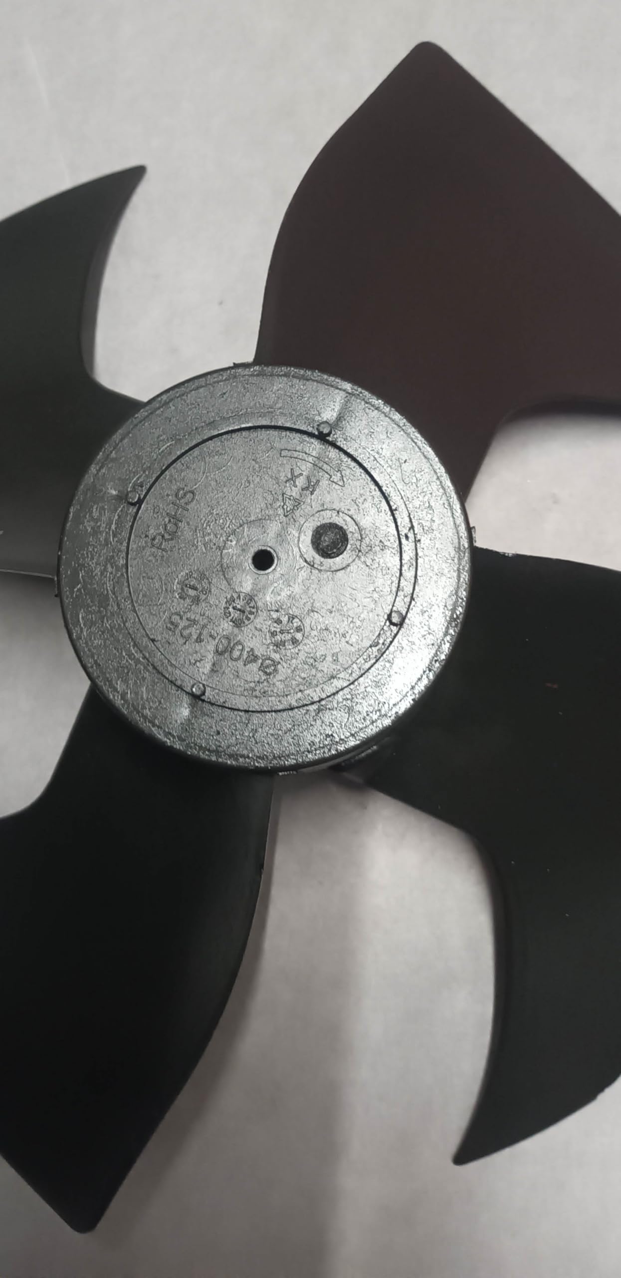 4 Leaf Air Conditioners Fan Blade Black Colour 16 inch Hole Dia:10mm 00-6 2