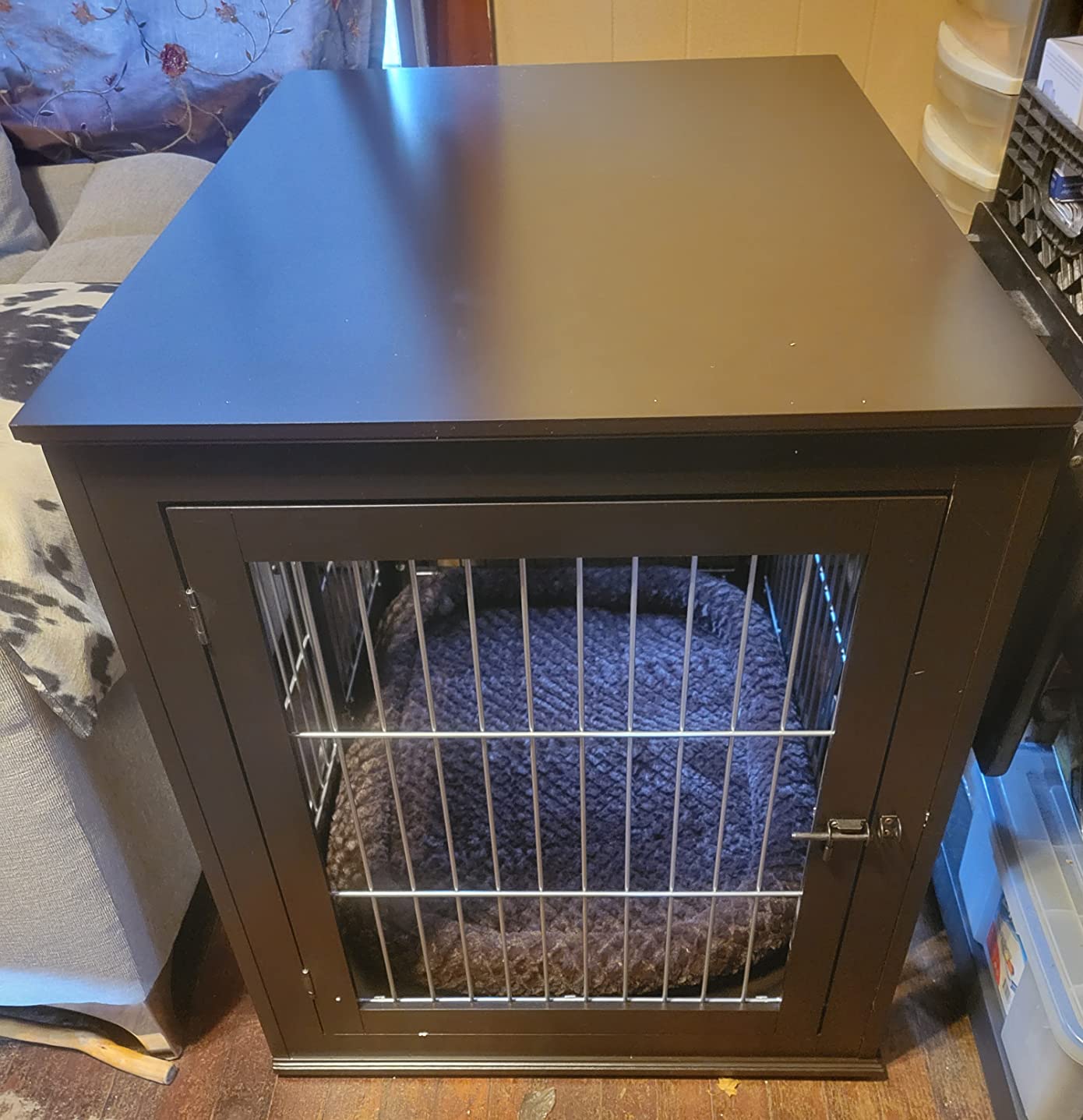 33/mo Finance unipaws Furniture Style Dog Crate End Table with