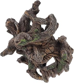 Ipetboom Réptil Decoração Toco De Madeira Ornamentos De Resina Adorno Paisagismo Escondendo Betta Adorno Brincadeira Acessórios Subaquáticos Homem Oco Paisagem Pequeno Tronco De Ar