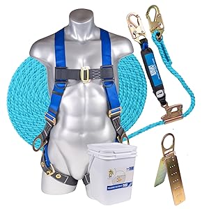 Palmer Safety Fall Protection Roofing Bucket Kit