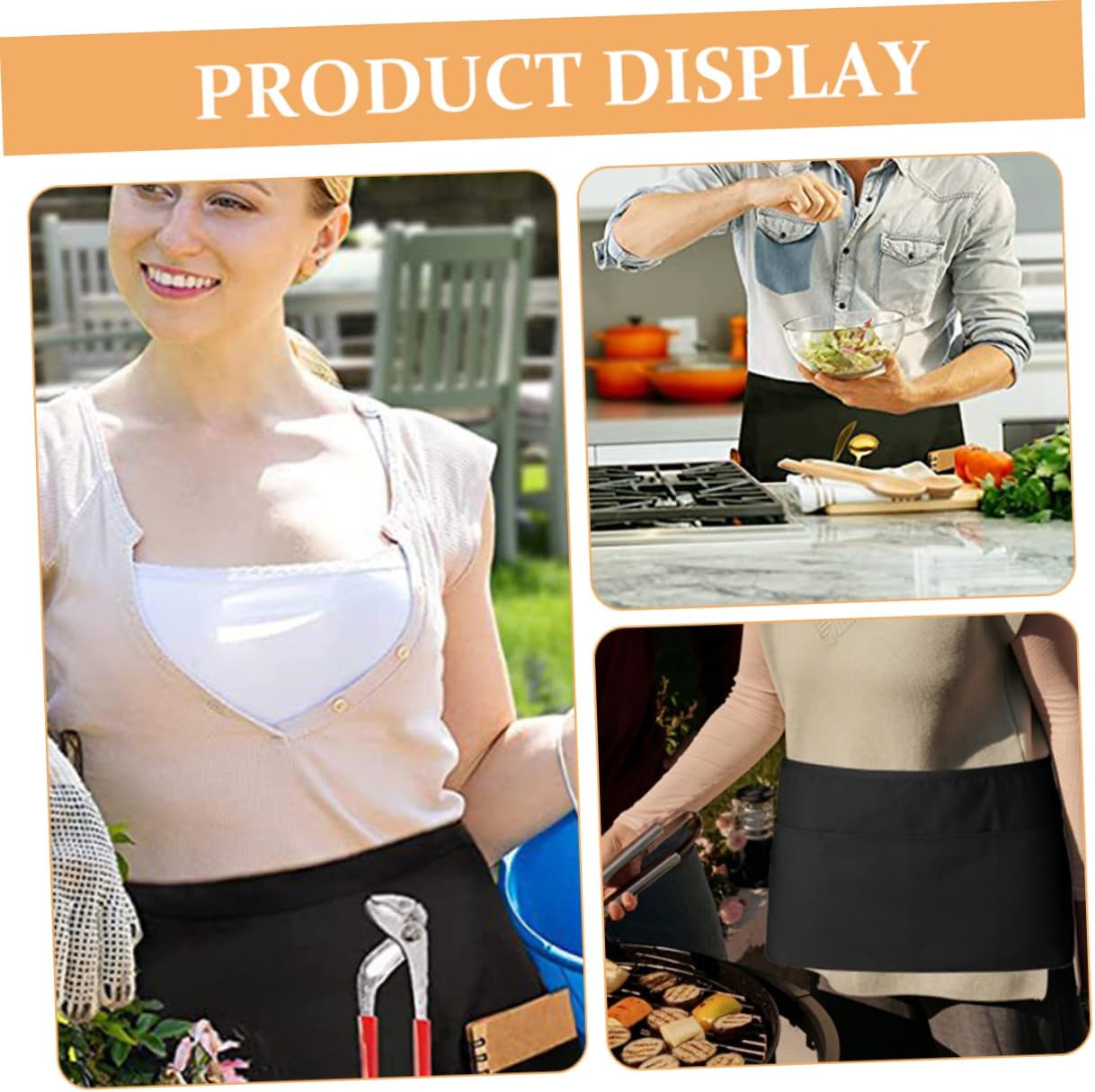 2pcs Gardening Tool Belt Multiple Pockets Waist Pouch for Men and Women Utility Apron for Garden Organizing and Tool Storage Design image 4