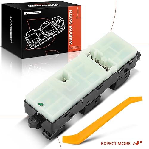 Miniatura 8 de A-Premium Interruptor de ventana eléctrica principal del lado del conductor delantero compatible con Nissan Pathfinder 2007 2008 2009 2010 2011 2012