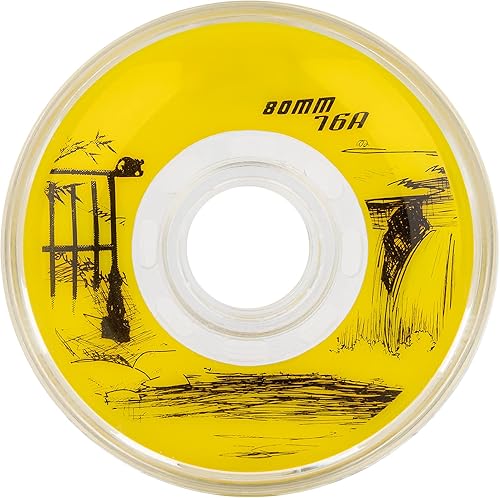 Miniatura 4 de WHEEELCOME - Ruedas de hockey suaves 76A para interiores, ruedas de repuesto para patines de hockey en línea, paquete de 4 unidades, elige el color