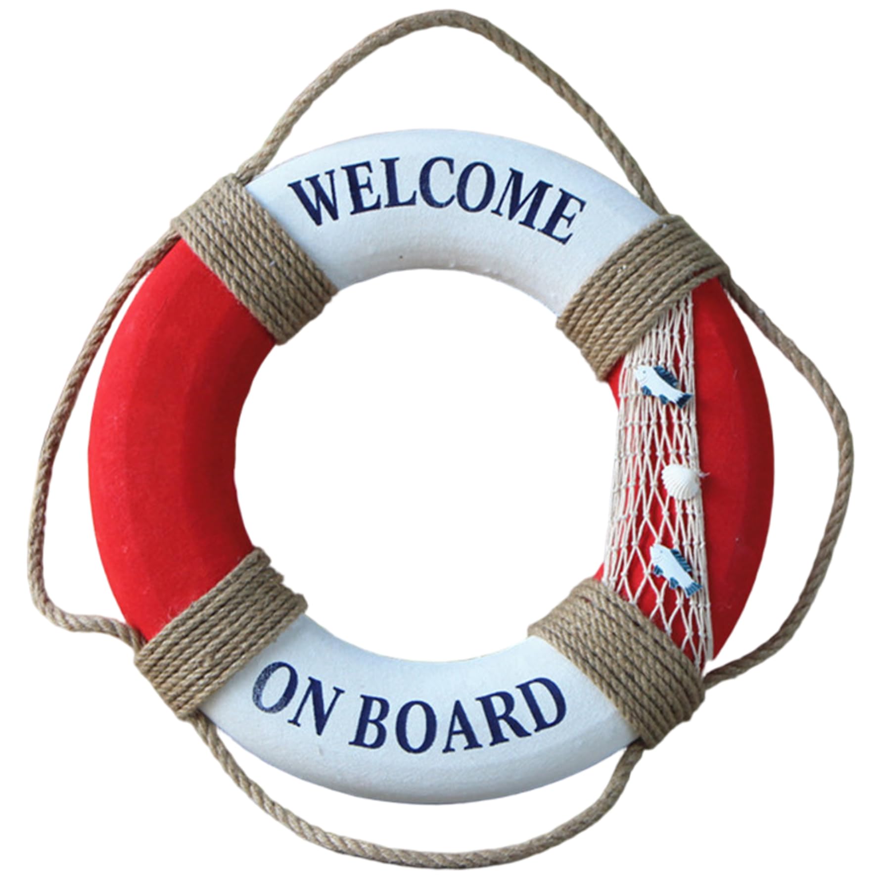 Portable Lightweight Swim Foam Life Preserver Ring with Perimeter Rope –16 Inch Pool Floats Life Ring for Swimming Pool Lake River Seaside
