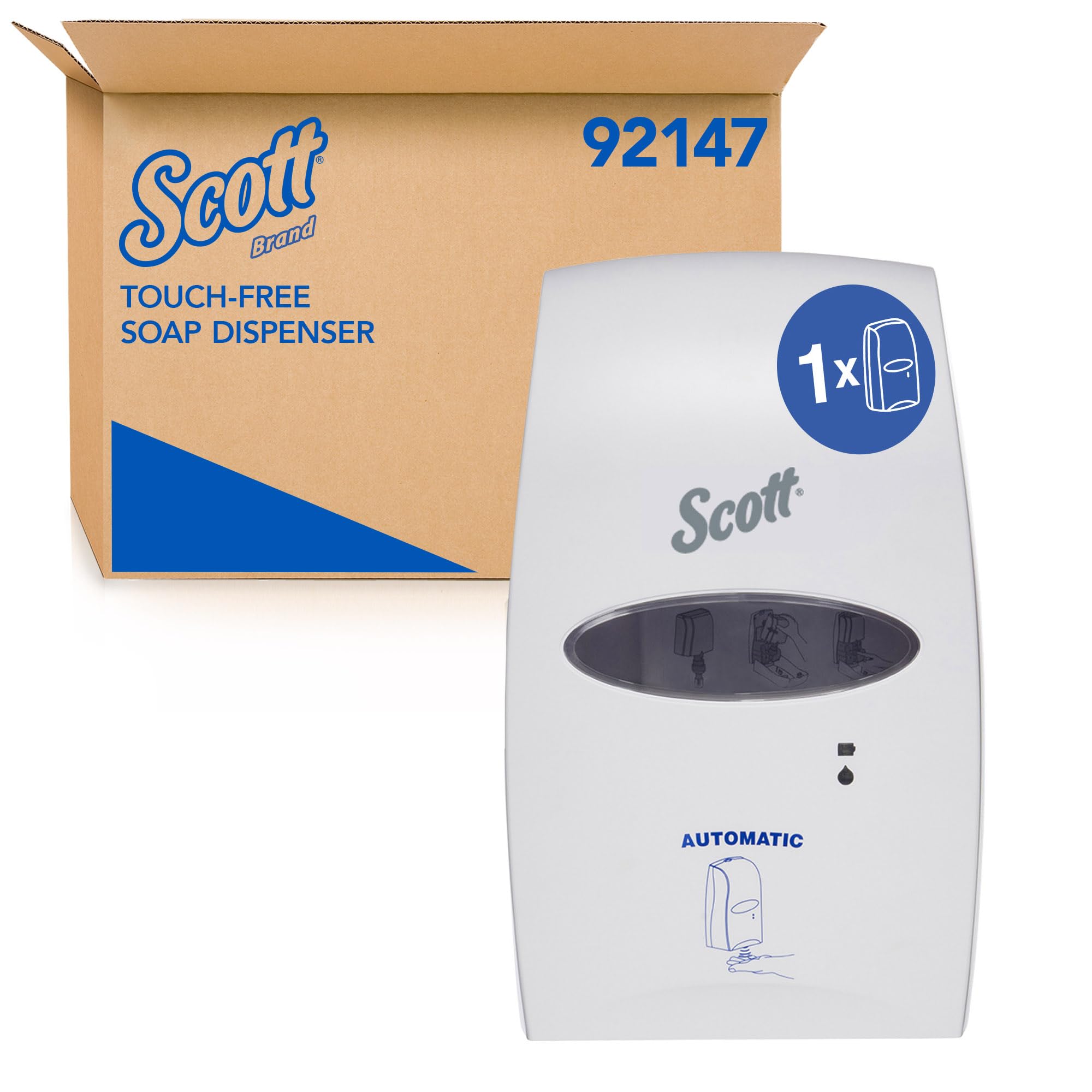 Scott Electronic Touch-Free Hand Soap and Sanitiser Dispenser (92147), Automatic Hand Soap and Sanitiser Dispenser, 1 Dispenser/Case-image-14