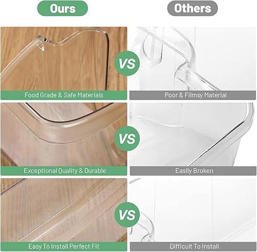 Miniatura 5 de HECASA Estante de puerta de refrigerador compatible con Frigidaire Refrigerador Reemplazo para 242126602 AP6278233 4547407 PS12364199 EAP12364199