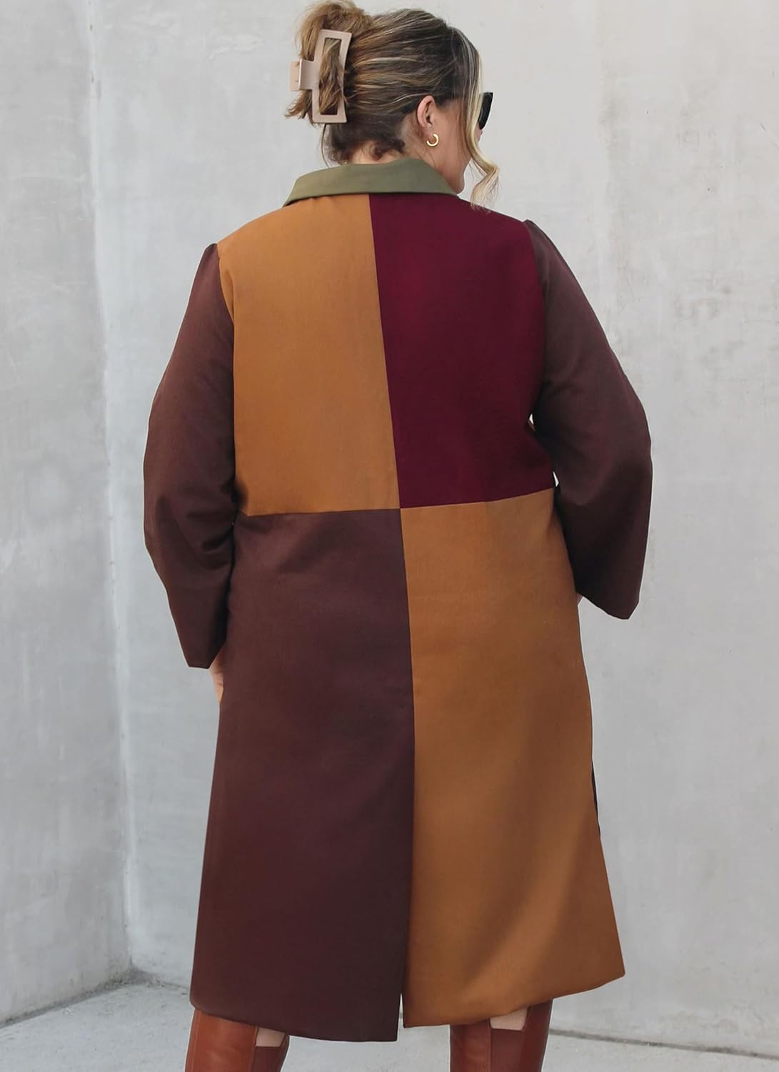 Know Me ME2150 Sewing Pattern for Misses' Color Blocked Coat by Alisha Grace