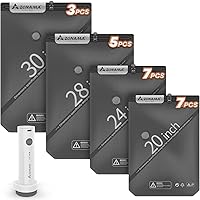 Vista 11 de Bolsas de almacenamiento al vacío para viajes con bomba de aire recargable inalámbrica, paquete de 8 bolsas de compresión esenciales de viaje