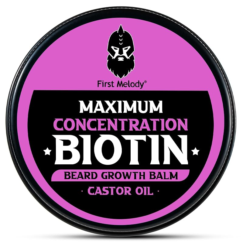 Bálsamo para Barba First Melody com biotina, óleos de rícino, argan e jojoba, 57 g
