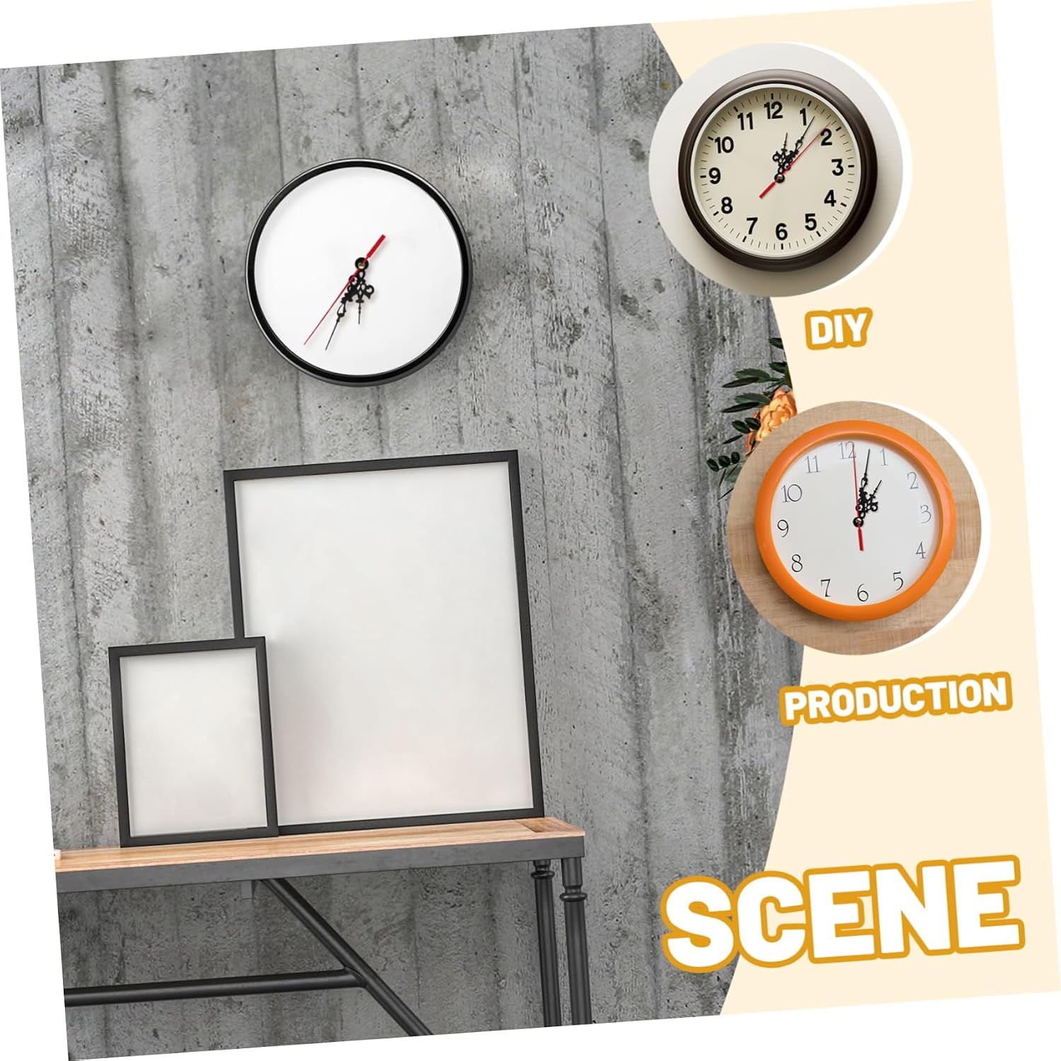 High Torque Clock Movement DIY Clock Mechanism Pendulum Motor for Wall Clock Repair Replacement