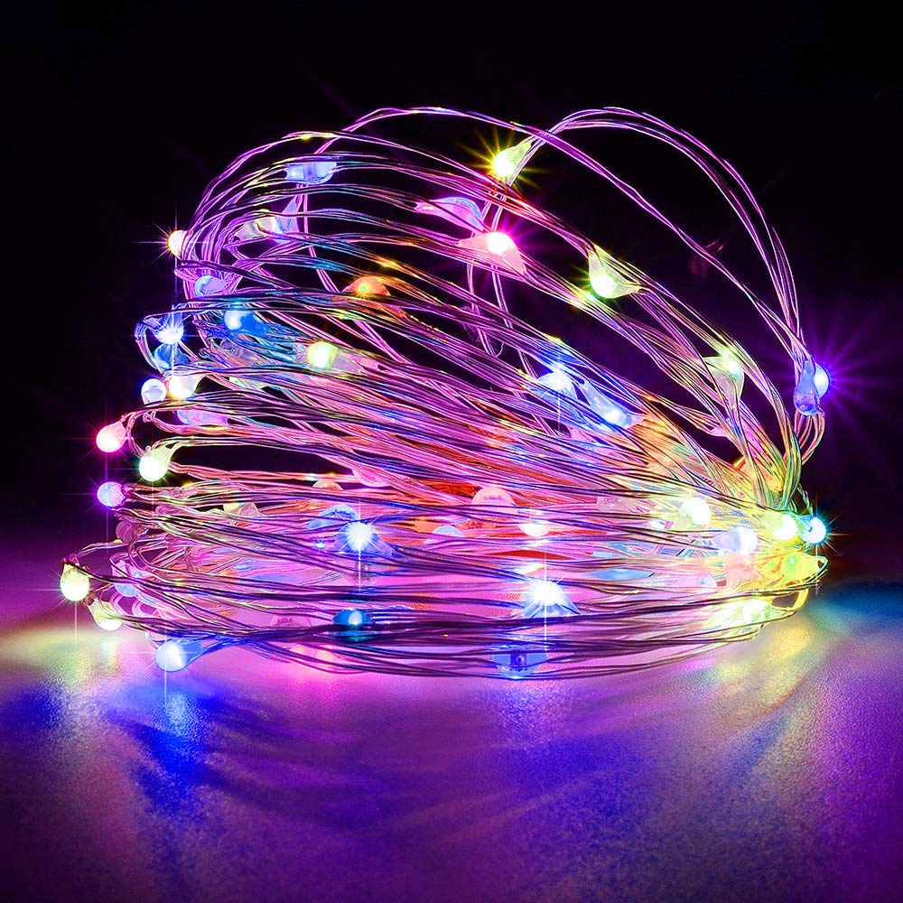 YestBuy Colorful Battery Operated String Lights,106 LED 17ft/5.3m Decorative Copper Wire Lights for Cupcake Stand, Decorat... - Review, Price and Buying Guide