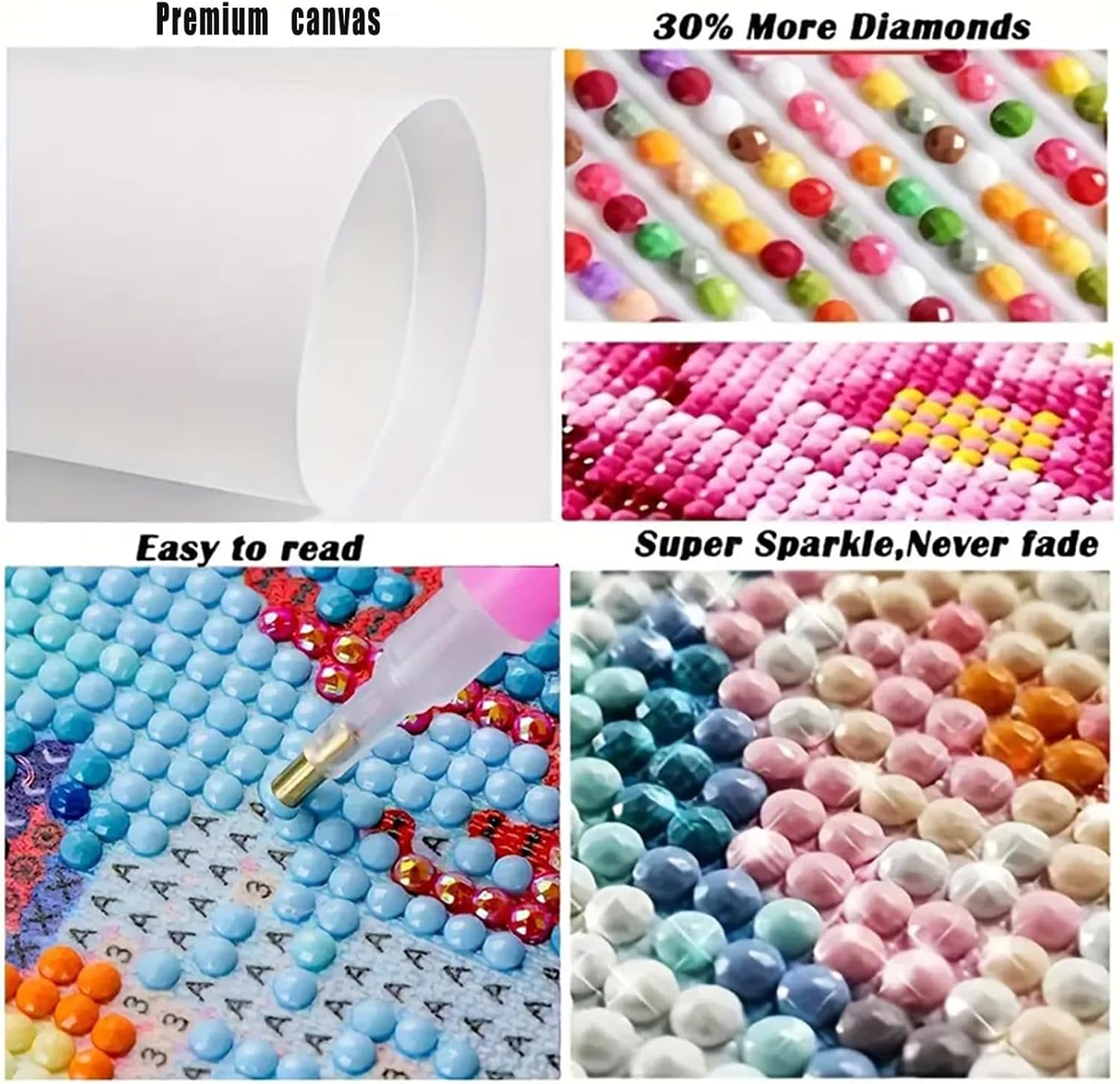Christmas Diamond Painting Kits for Adults, Snowman Diamond Art 14x14In
