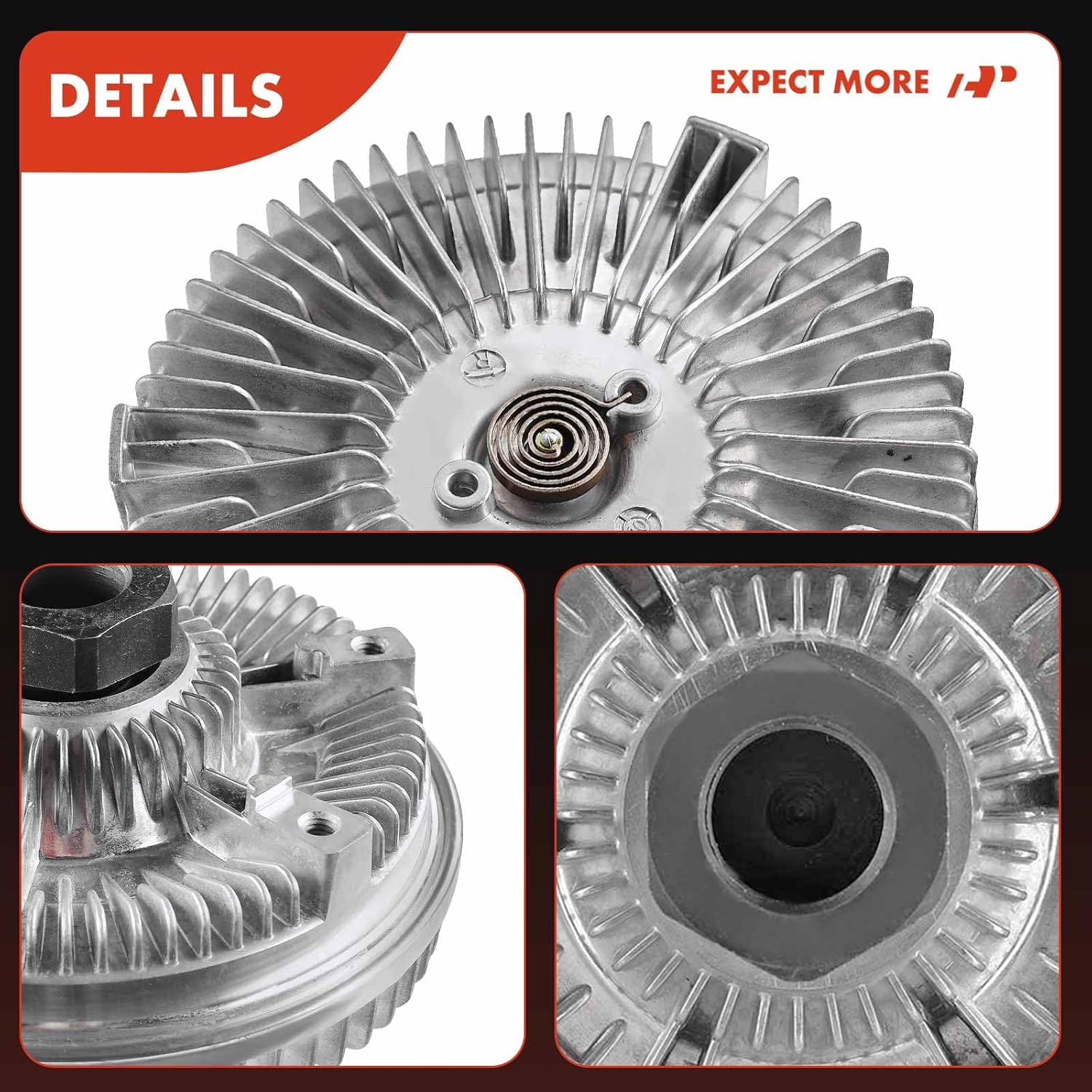 A-Premium Engine Cooling Fan Clutch Compatible with Chevrolet B7 1993-1998, C60 C70 C5500 Kodiak & GMC C5000 C6000 C6500 C7000 C7500 Topkick, P6500