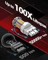 Vista 4 de Torchbeam 3157 - Bombillas LED ámbar con resistencia externa para luces de señal de giro, 600% más brillantes 3156 3056 3356 3057 4157 3457 4156