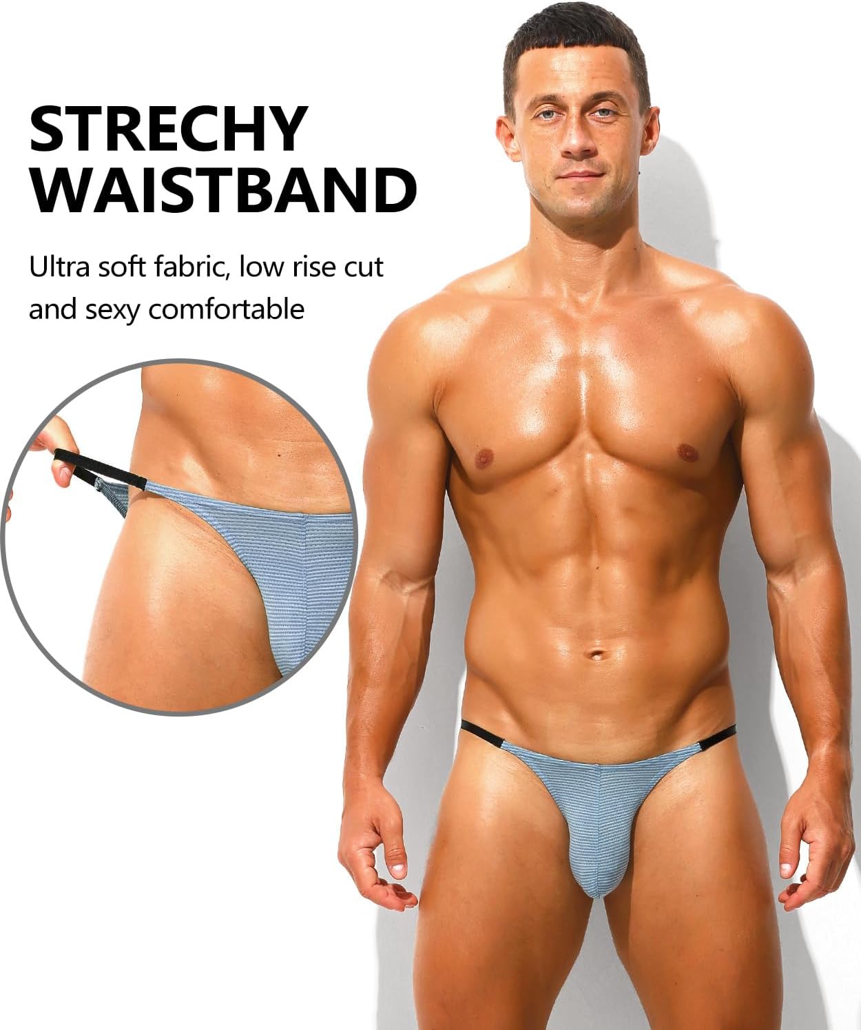 Men's See Through Bikini Low Rise Sexy Briefs Mesh Breathable Bulge Pouch Underwear - Image 3