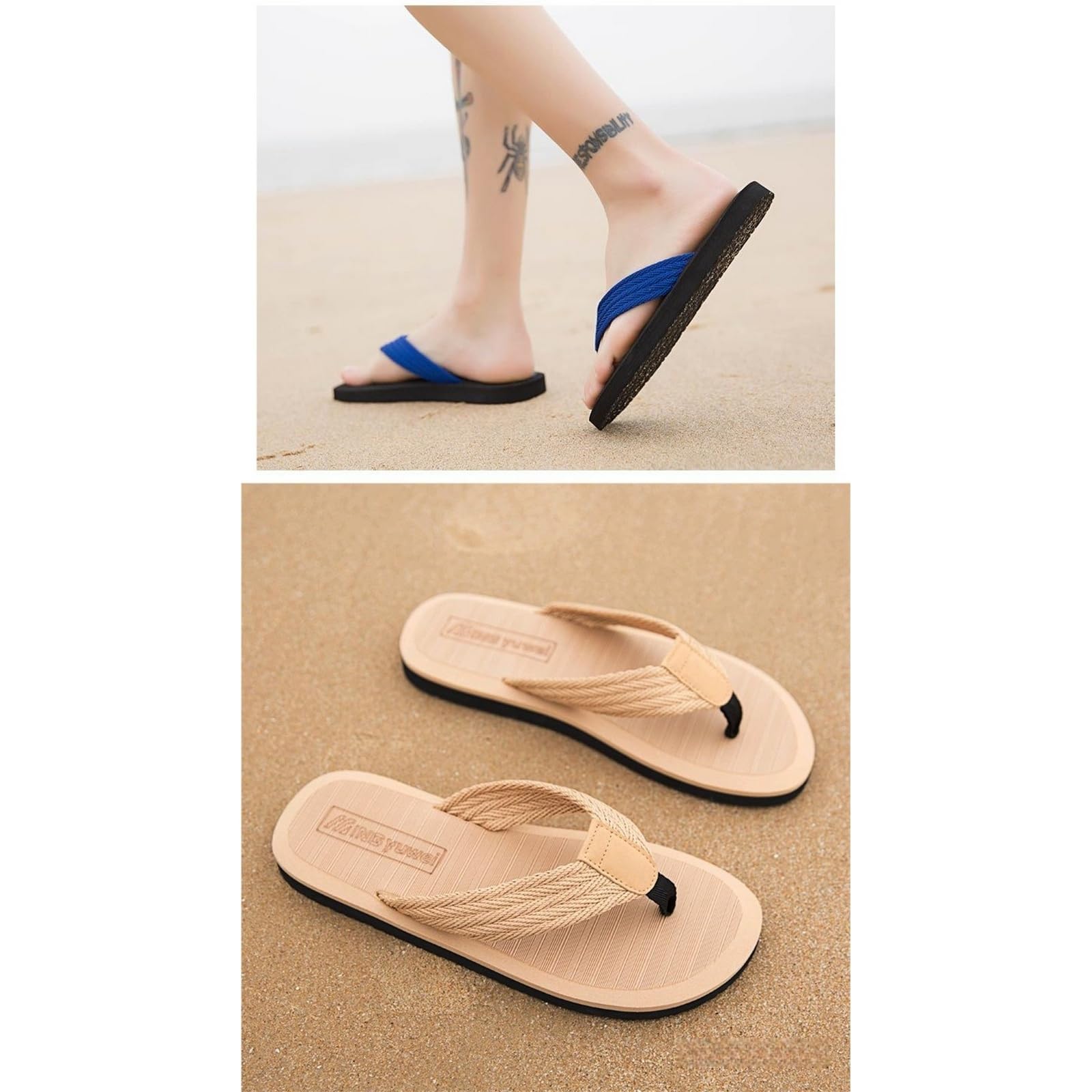 Infradito Uomo Donna Ciabatte Sandali da Spiaggia Unisex Antiscivolo per Coppia L'Estate Taglie Forti-Nero Rosso-39