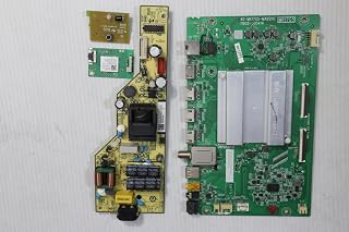 Lutema Television Repair Kit for TCL 55S431 with TV Main Board + Power Supply + TCon + Cables