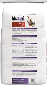 Mazuri Waterfowl Layer Food for Ducks & Geese (25 LB)