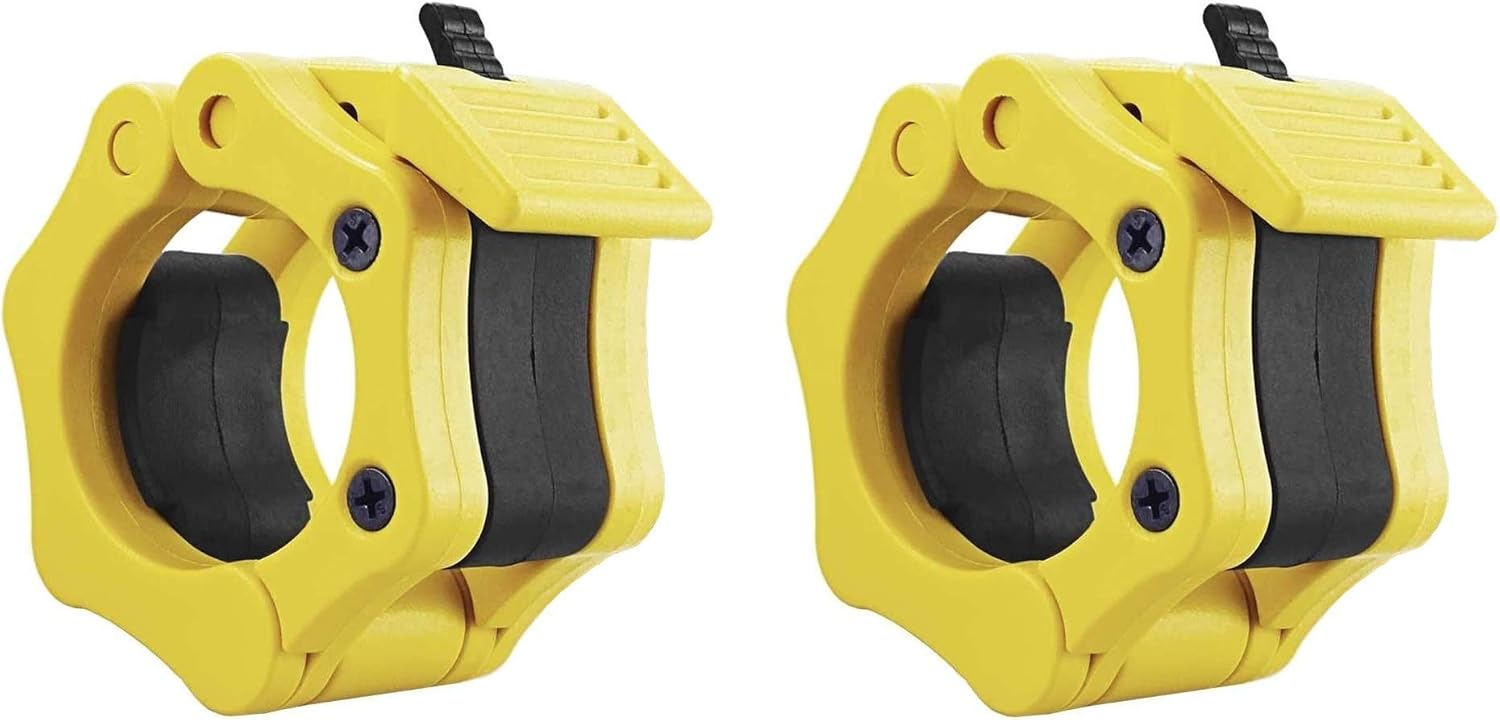 RLXPT Olympic Barbell Clamp Collar, 2 Inch Barbell Clips, Quick Release Pair of Locking 2" Olympic Bar, Great for Weightlifting Workout (Black&Red) : Sports & Outdoors