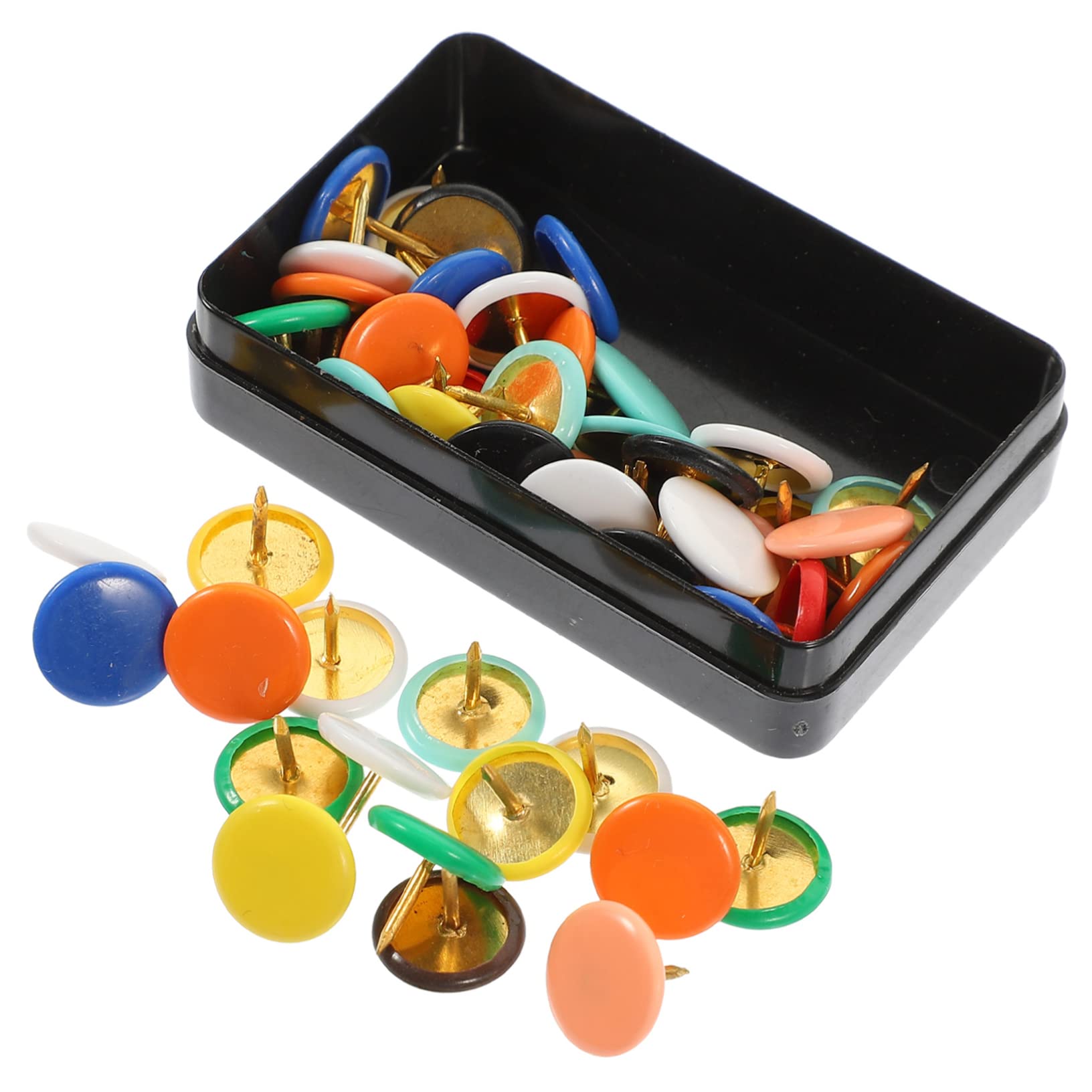 SHINEOFI 500piezas Chinchetas Tacks Coloridos para Escuela y para Tableros De Anuncios y Proyectos De Manualidades