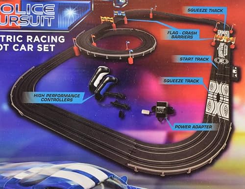 Miniatura 2 de Auto World/Premium Hobbies Highway Getaway Mustang VS Viper HO Escala HO Ranura Car Race Set CP7974
